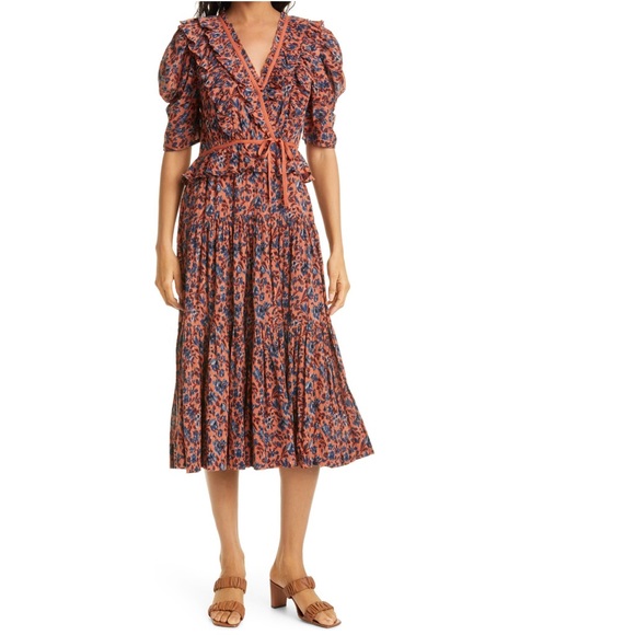 NWT Ulla Johnson Lisette Floral Cotton Dress 2